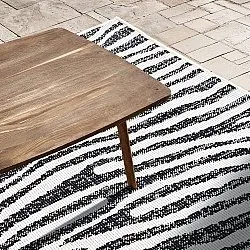 Vloerkleden voor binnen en buiten - utomhusmatta - Vaura (zwart/wit)