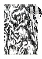 Vloerkleden voor binnen en buiten - utomhusmatta - Vaura (zwart/wit)