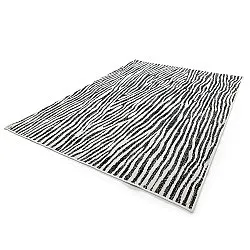 Vloerkleden voor binnen en buiten - utomhusmatta - Vaura (zwart/wit)