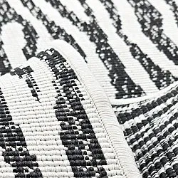 Vloerkleden voor binnen en buiten - utomhusmatta - Vaura (zwart/wit)