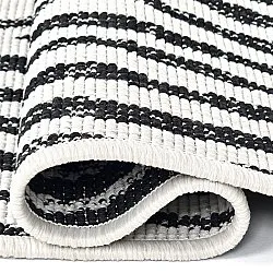 Vloerkleden voor binnen en buiten - utomhusmatta - Vaura (zwart/wit)