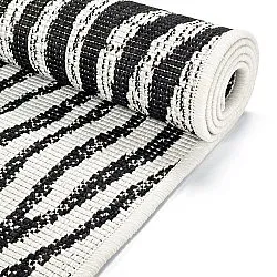 Vloerkleden voor binnen en buiten - utomhusmatta - Vaura (zwart/wit)