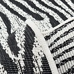 Vloerkleden voor binnen en buiten - utomhusmatta - Vaura (zwart/wit)