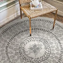 Ronde vloerkleden - Indoor/Outdoor Malcolm (grijs)