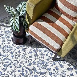 Rond vloerkleed - Brussels Ocean (blauw)