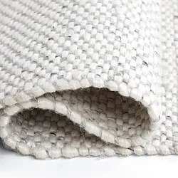 Vloerkleden voor binnen en buiten - Orta Wool Look (lichtgrijs)