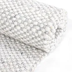 Vloerkleden voor binnen en buiten - Orta Wool Look (lichtgrijs)