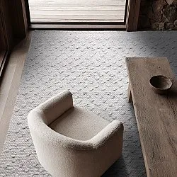 Vloerkleden voor binnen en buiten - Todi Wool Look (grijs/beige)
