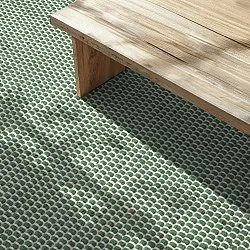 Vloerkleden voor binnen en buiten - Coastal Wool Look (groen/wit)