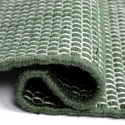 Vloerkleden voor binnen en buiten - Coastal Wool Look (groen/wit)