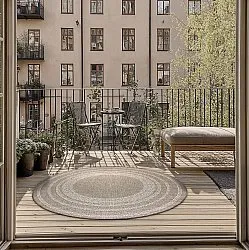 Ronde vloerkleden - Indoor/Outdoor Angus (beige)