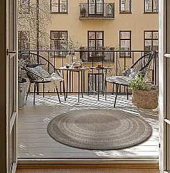 Ronde vloerkleden - Indoor/Outdoor Angus (beige)