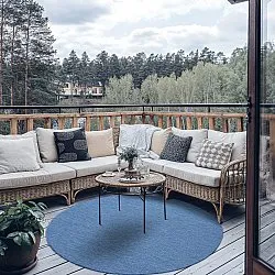 Rond vloerkleed - Monsanto (blauw)