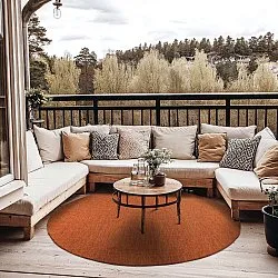 Rond vloerkleed - Monsanto (oranje)