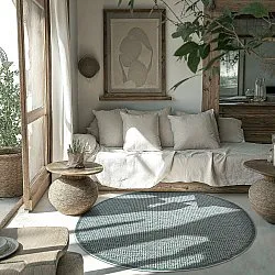 Rond vloerkleed - Tromsø (groene)