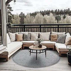 Rond vloerkleed - Tromsø (grijs)