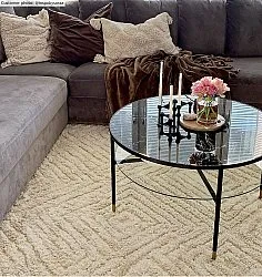 Hoogpolig vloerkleed - Monti (offwhite)