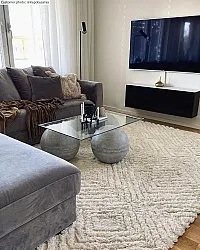 Hoogpolig vloerkleed - Monti (offwhite)