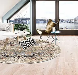 Rond vloerkleed - Bouhjar (beige/multi)