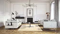 Viscose-vloerkleed - Jodhpur Special Luxury Edition (geel)