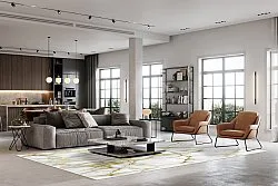 Wilton - Cesina (stone/wit/goud)