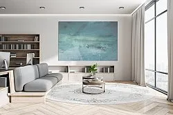 Rond vloerkleed - Santi (lichtgrijs)