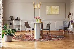 Rond vloerkleed - Idri (rood/multi)