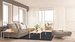 Hoogpolig vloerkleed - Antuco (donker grijs)