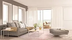 Ronde vloerkleden - Aranga Super Soft Fur (roze)