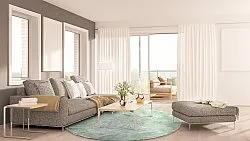 Ronde vloerkleden - Aranga Super Soft Fur (groen)