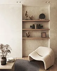 Ronde vloerkleden - Avafors Wool Bubble (bruin)