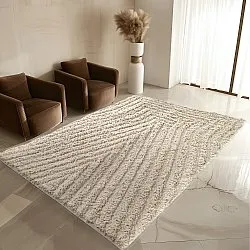 Hoogpolig vloerkleed - Kendra Natural Cotton Shaggy (natuur)