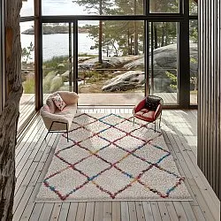 Hoogpolig vloerkleed - Maeron Natural Cotton Shaggy (multi)