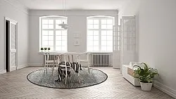 Ronde vloerkleden - Coastal (zwart/wit)