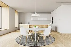 Ronde vloerkleden - Coastal (zwart/wit)