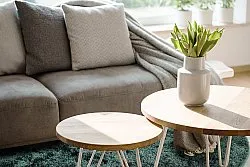 Ronde vloerkleden - Cosy (donkergroen)