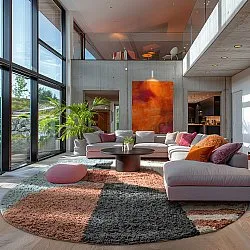 Ovaal tapijt - Osmery Natural Cotton Shaggy (multi)