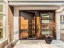 Deurmat - Esther (natuur/zwart)