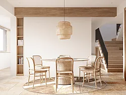 Rond vloerkleed - Amasra (beige)