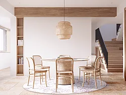 Rond vloerkleed - Denizli (roze)