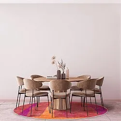 Rond vloerkleed - Asti (rood)