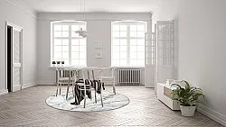 Rond vloerkleed - Genova (wit)