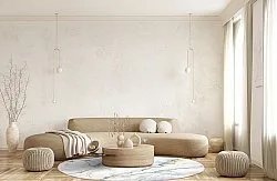 Rond vloerkleed - Genova (wit)