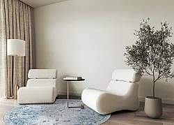 Ronde vloerkleden - Gombalia (lichtblauw)