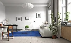 Wollen-vloerkleed - Hamilton (Classic Blue)