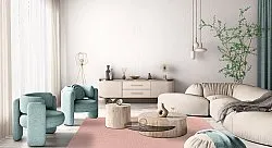 Wollen-vloerkleed - Hamilton (Coral Pink)