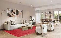 Wollen-vloerkleed - Hamilton (Flame Scarlet)