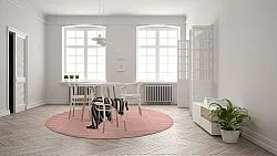 Ronde vloerkleden - Hamilton (Coral Pink)