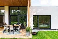 Ronde vloerkleden - Indoor/Outdoor Trivia (blauw/multi)