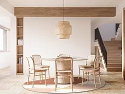 Ronde vloerkleden - Jade (beige/roze)